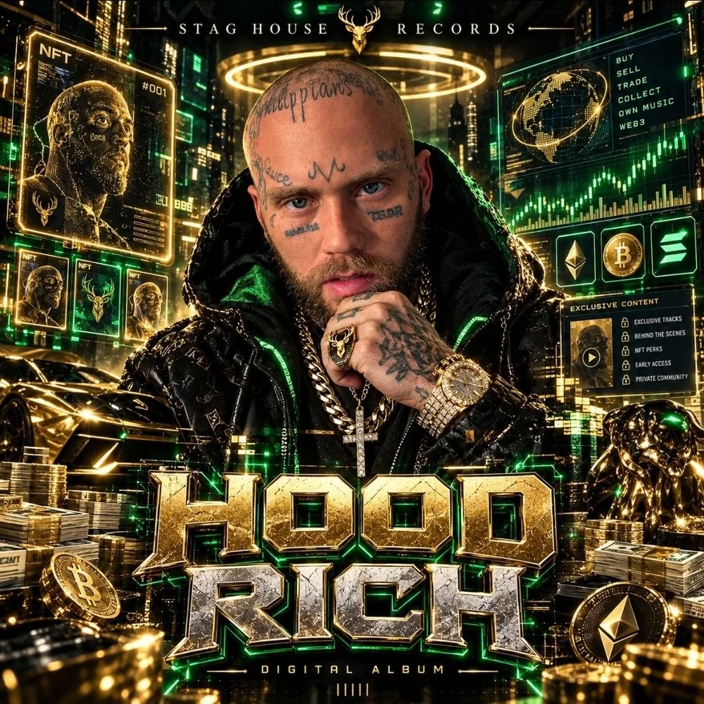 Hood Rich digital album cover by Winslow Bankz